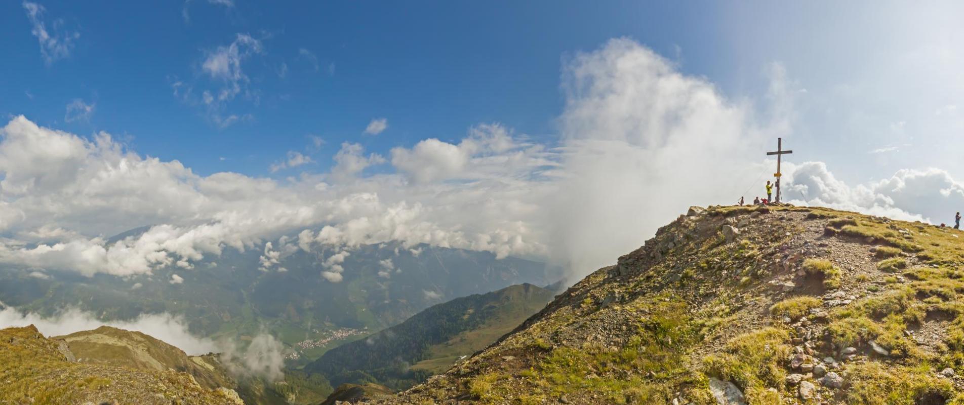 La cima di una montagna