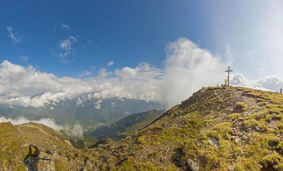 La cima di una montagna