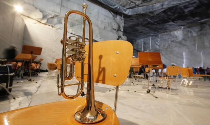 Concerto nella cava di marmo