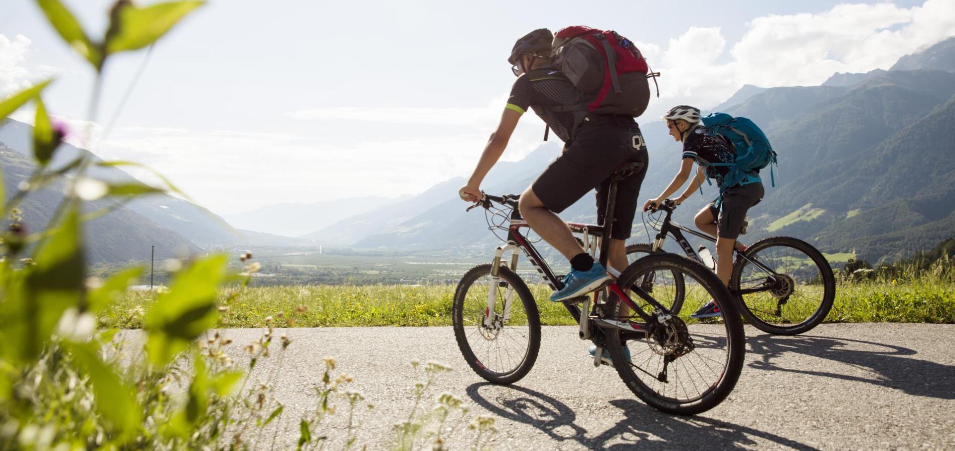 Andare in bici in Val Venosta