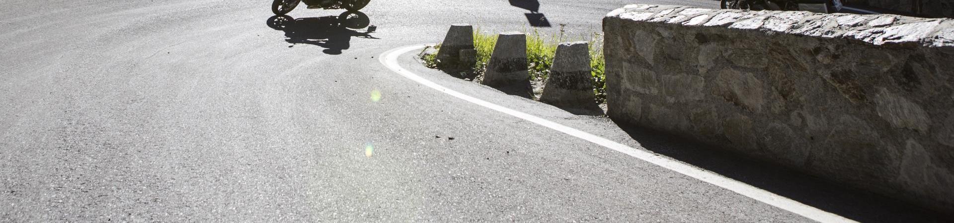 In moto al Passo dello Stelvio