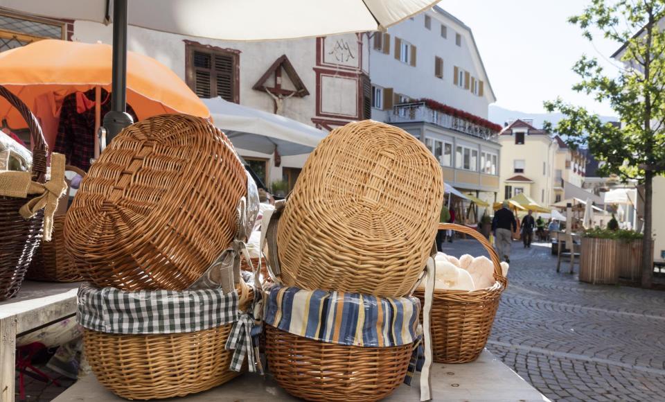 Cestini al mercato